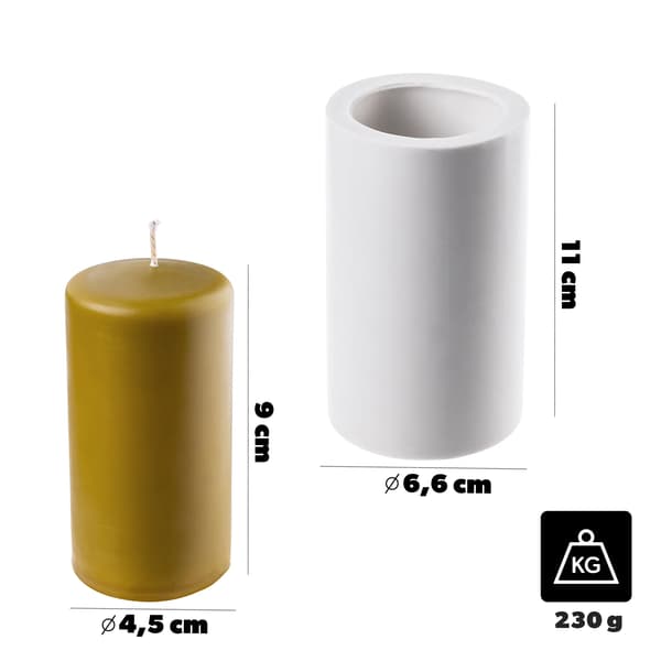 Siliconljusform, Flexibel Design, Mångsidig Användning,VIT