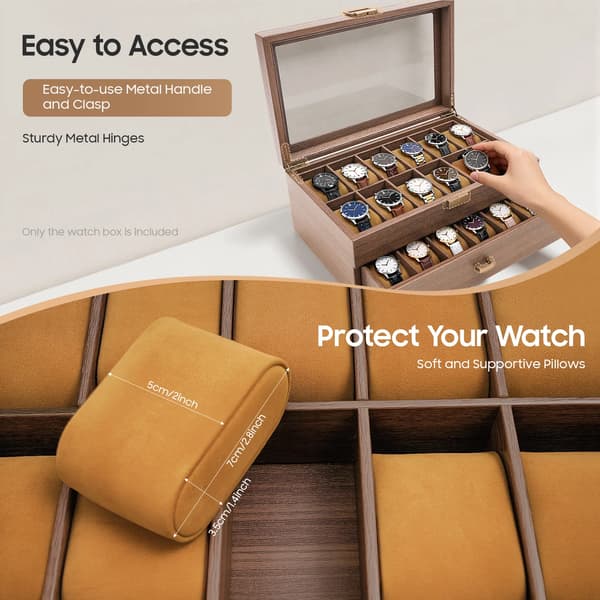 Ur Organizer, 2-Lags Design, 24 Rum,Brun