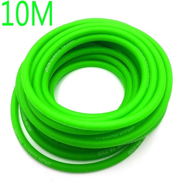 Brændstofslange, 10 meter længde, fleksibelt design,10M GRØN