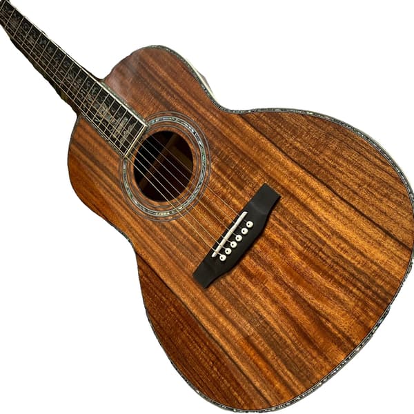 Gitarr, Koa-kropp, Ebenholtsgrepp,Brun