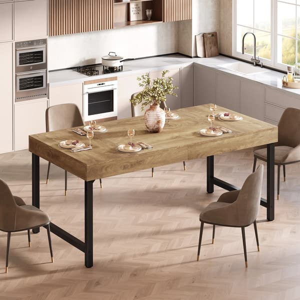 Matbord, Rektangulär Design, Hållbar Konstruktion,Rustik Brun