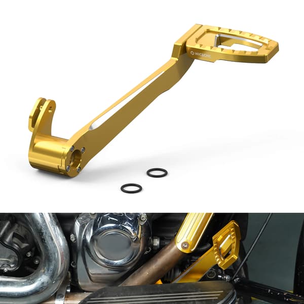 Fotbromspedal, Hållbar Aluminiumkonstruktion, Förbättrad Kontroll,Guld