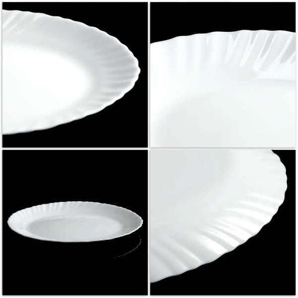 Serveringsfat, härdat glas, elegant design,Silver