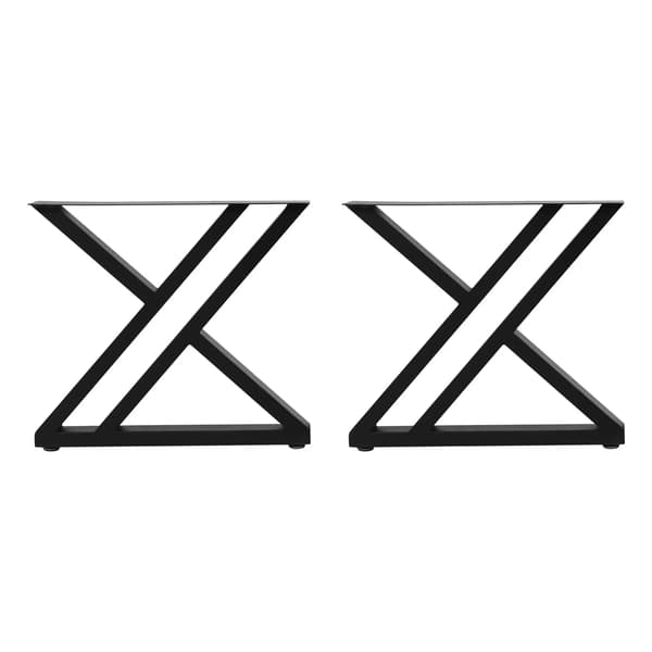 Bordben, X-formad design, hög lastkapacitet,svart