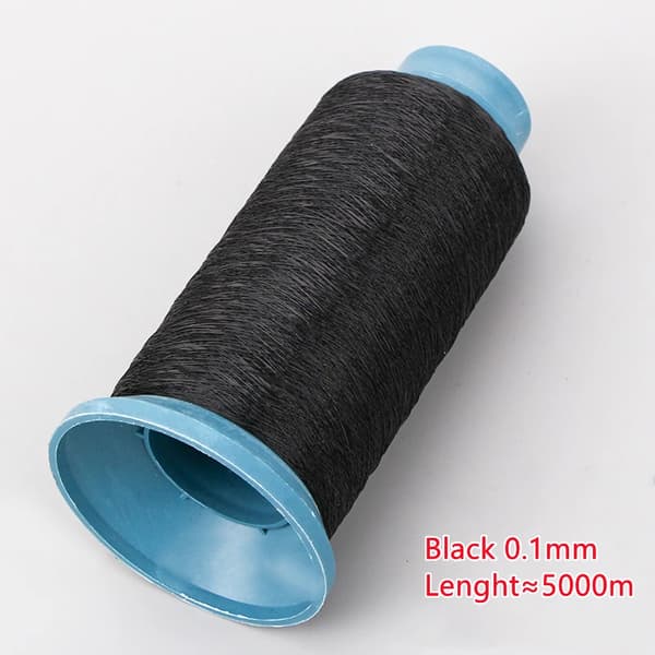 Nylon Sytråd, 4500 Meter Længde, Høj Styrke,0.1mm sort