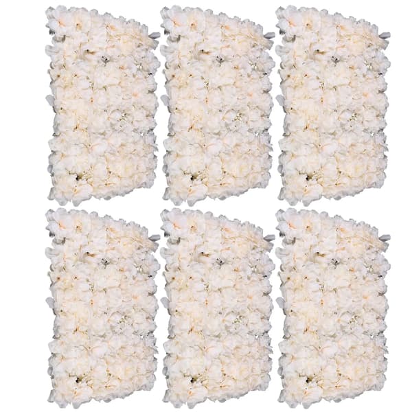 Blomster Vægpanel, Silke Materiale, Alsidig Begivenhedsdekoration,HVID
