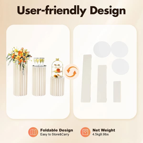 Blomsterstande, Holdbart Materiale, Stilfuldt Design,HVID