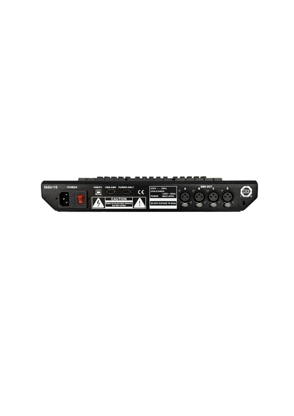 DMX lysestyring, ergonomisk design, stille drift, flight case-a, 3pin-a