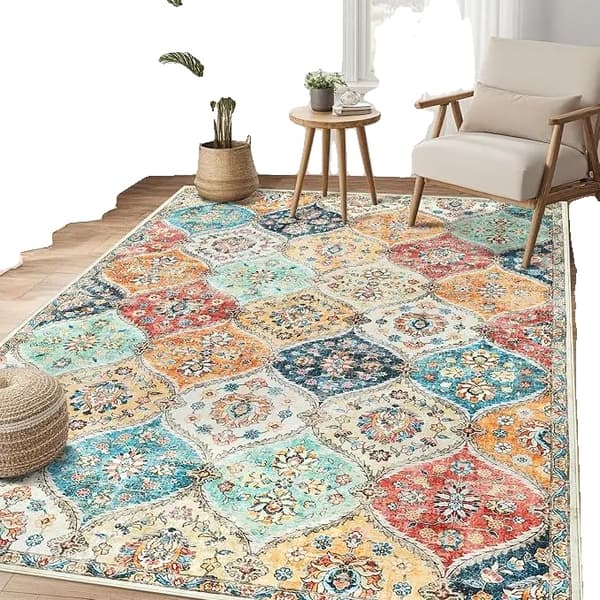 Mattor, Fläckresistenta, Halkfri Design,160x230cm-a, orange-a