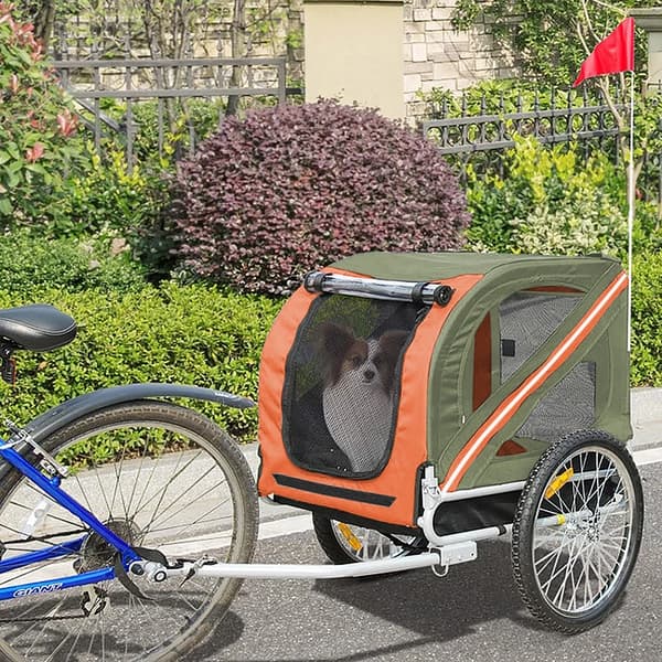Cykelvagn, Mångsidig Design, Hållbart Material,Orange