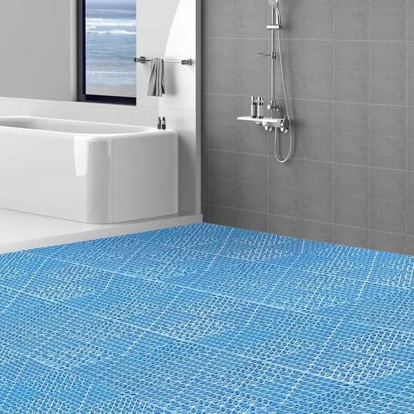Sammanlänkande Plattor, PVC Material, Modern Design, Blå