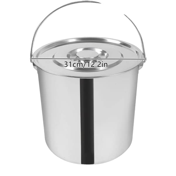 Hink, Rostfritt Stål, Tungt Design,Silver