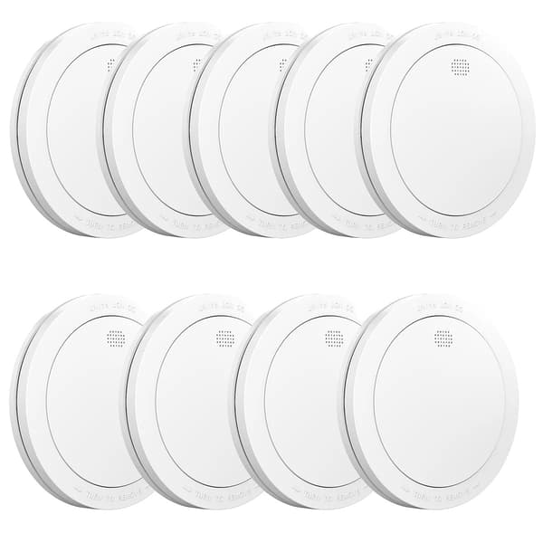 Röklarm, Trådlös drift, 10-årigt batteri,9 PCS