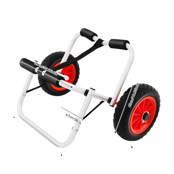Båttrailer, Hög lastkapacitet, Fällbar design,Silver