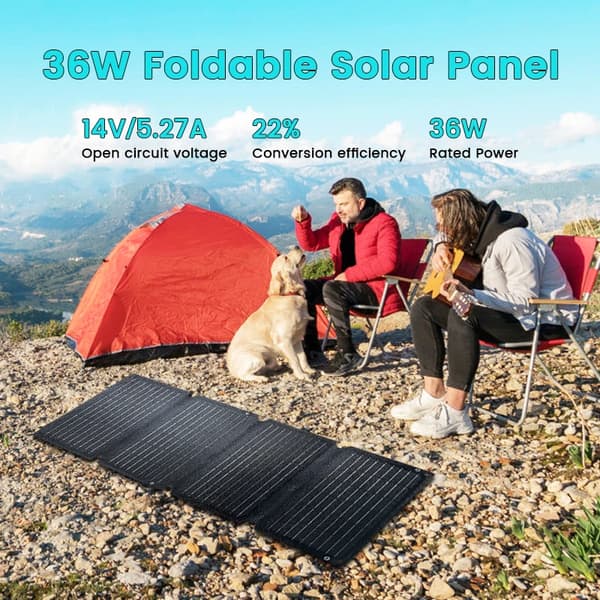 Solpanel, Bärbar, Fällbar,SPC36 36W