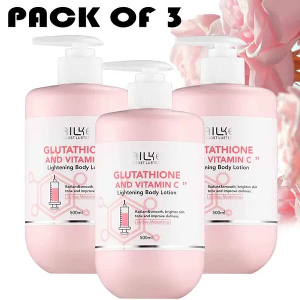 Blekningsskräm, Glutation, Sheasmör, 3-pack lotion