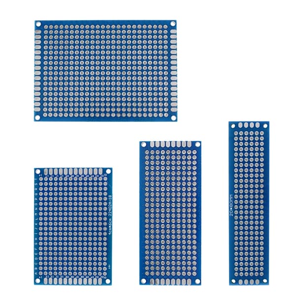 PCB-levyt, 2x8cm, 3x7cm, 4x6cm, 5x7cm, 1,6mm paksuus