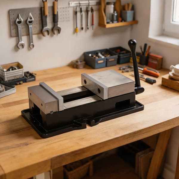 Låsning Vise, 160mm Käftbredd, Precision Fräsmaskin,Svart