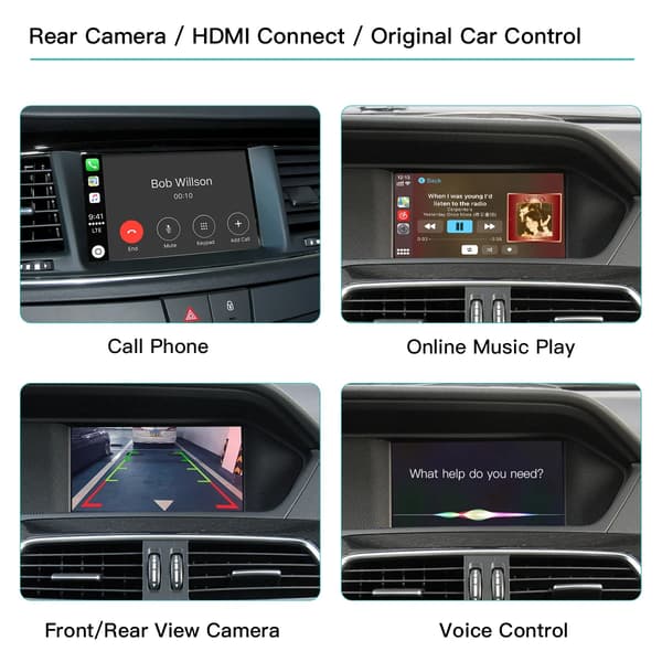 Trådlös Carplay Android Auto, One DIN-storlek, Multi-enhetskompatibilitet,NTG4.5 4.7