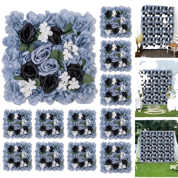 Blomsterpanel, Konstgjord Blomdesign, Mångsidig Dekoration,Blå