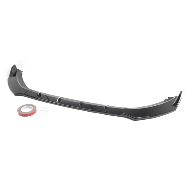 Front Lip Spoiler, Holdbart ABS Plastik, Nem Installation,sort