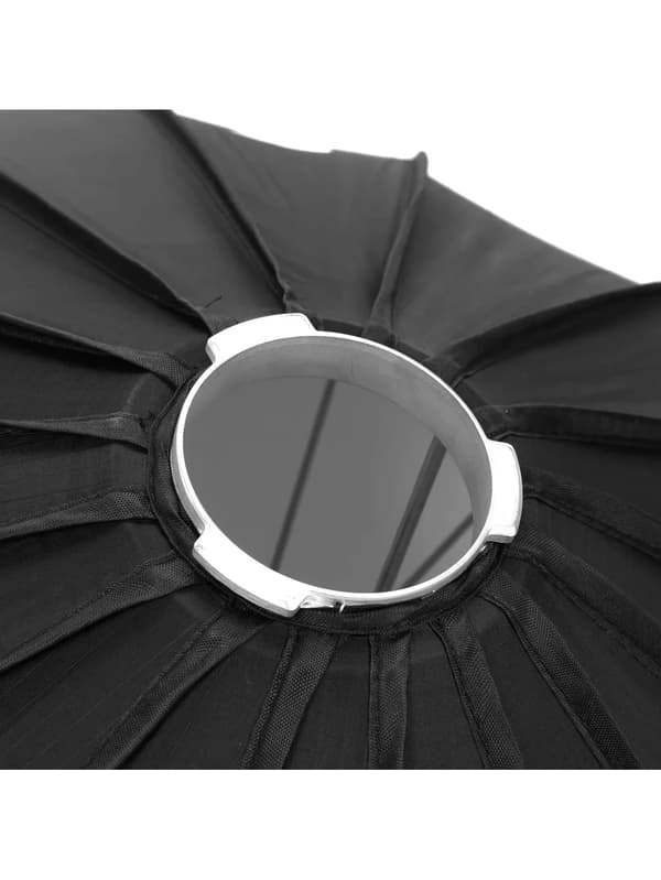 Softbox, 85 cm diameter, holdbart stofdesign,Sølv til AD-S85S