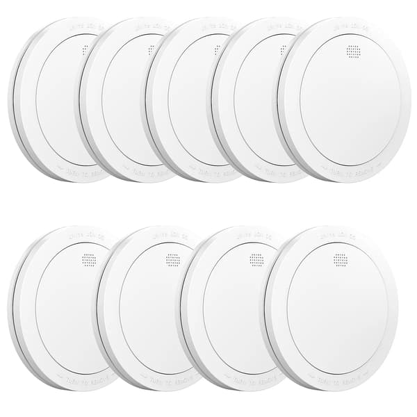 Röklarm, Trådlös drift, 10-årigt batteri,9 PCS