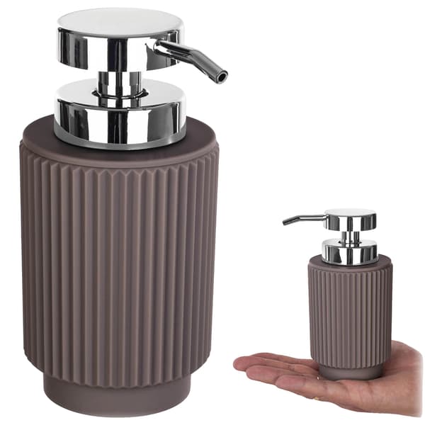 Flydende sæbedispenser, elegant design, holdbare materialer,Brun, 450 ml