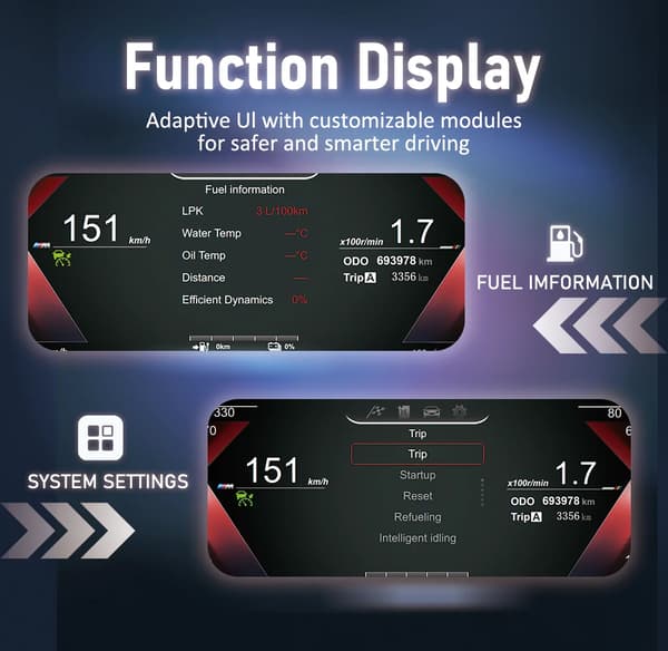 Digitalt instrumentpanel, högkvalitativ LCD, kompatibel med BMW 5-serie E60 E61,E60 E61 cluster