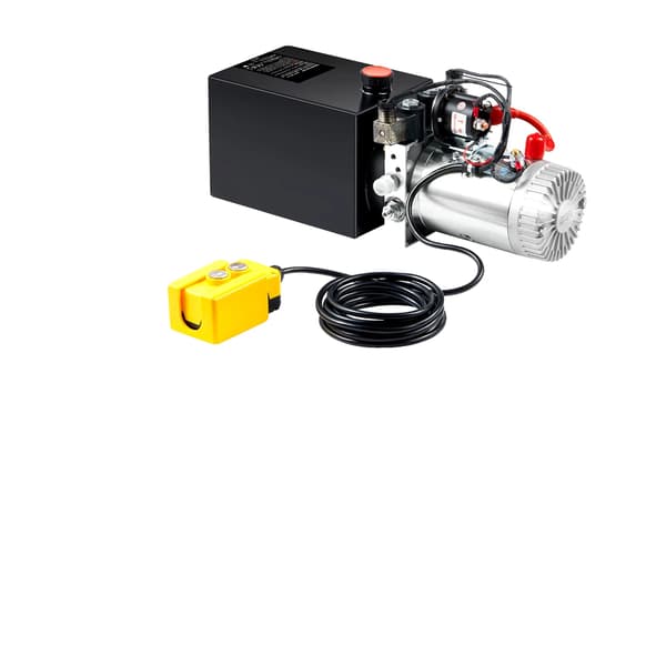 Hydraulisk Pump, 12V DC Motor, Dubbelverkande,6 quart