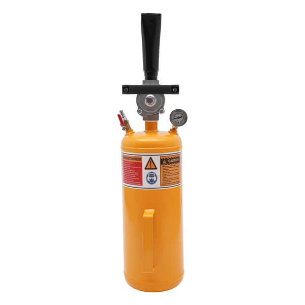 Däckpump, 8L kapacitet, max 145 PSI, GUL