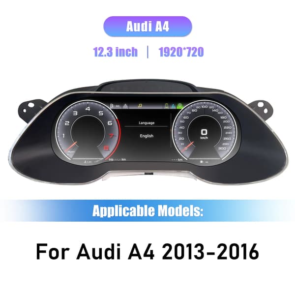 Digital Cluster, 12,3 Tommer Skærm, Plug and Play Interface,Til Audi A4