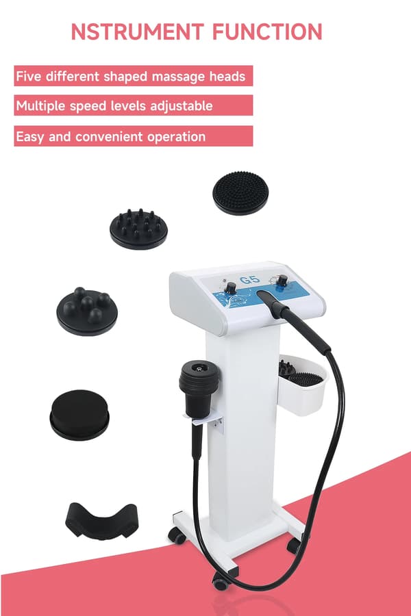 Massager, Kropsslankende, 5 Massagehoveder,EU Stik, EU STIK