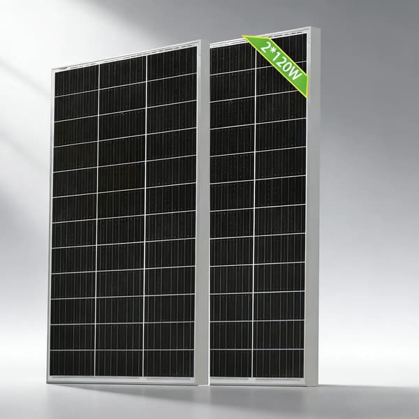 Solpanel, 240W maximal effekt, vattentålig design,240W vit panel