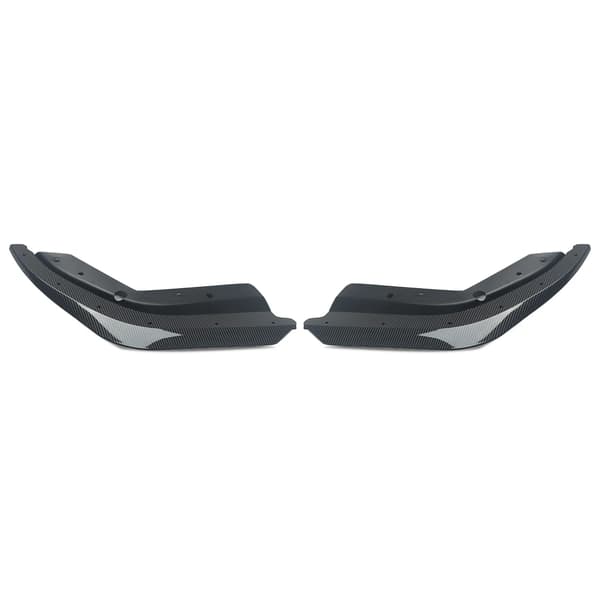 Front Bumper Splitter, Holdbar ABS Konstruktion, Nem Installation,Kulfiberlook