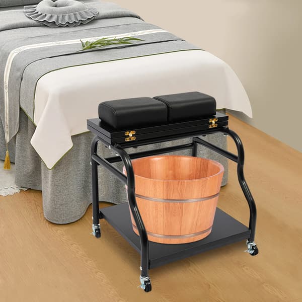 Fodspa Vogn, Bærbar Design, Holdbar Konstruktion,sort