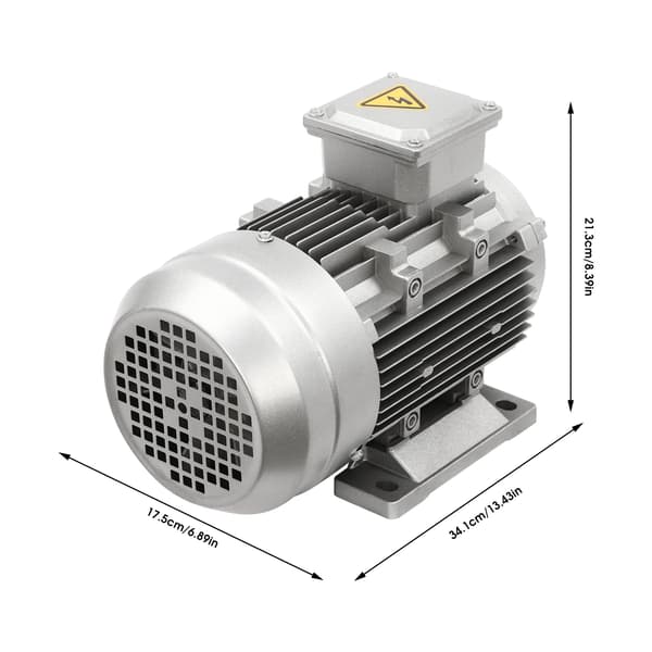 Elektrisk motor, IP55-skydd, högprecisionsrotor,Silver