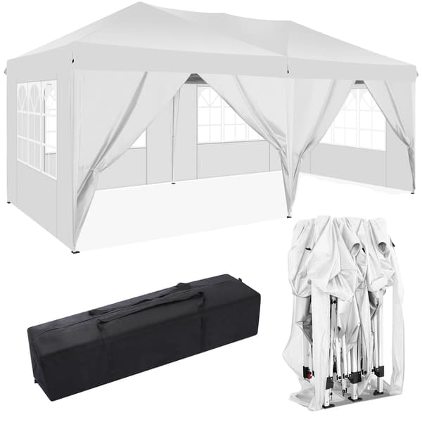 Paviljong, Vattentätt Tyg, UV-Skydd,Vit