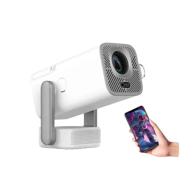 Projektor, 13500 Lumen Lysstyrke, Trådløs Forbindelse,Android-version, EU-stik