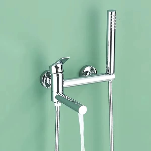 Badekararmatur, Væghængt, Moderne Design,Chrome B