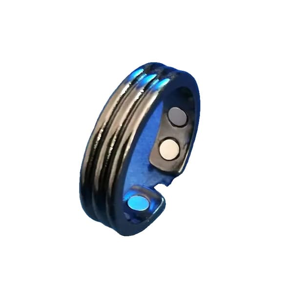 Anti-snarkring, Justerbar Passform, Magnetterapi,4 Textur Svart