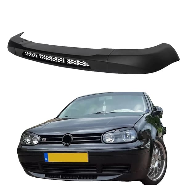 Front Bumper Splitter, ABS Plast, Længde 97,5 cm, Bredde 33 cm, Højde 12,5 cm, Passer til kompakt bilmodel 1998-2003