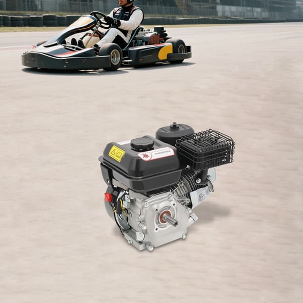 Benzinmotor, 7,5 HK Effekt, 3600 O/min Hastighed,sort