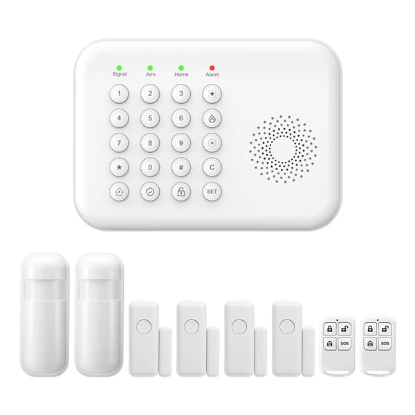 Säkerhetslarmssystem, Smarta Hemintegrationer, Fjärrövervakning,A01 GSM Kit C