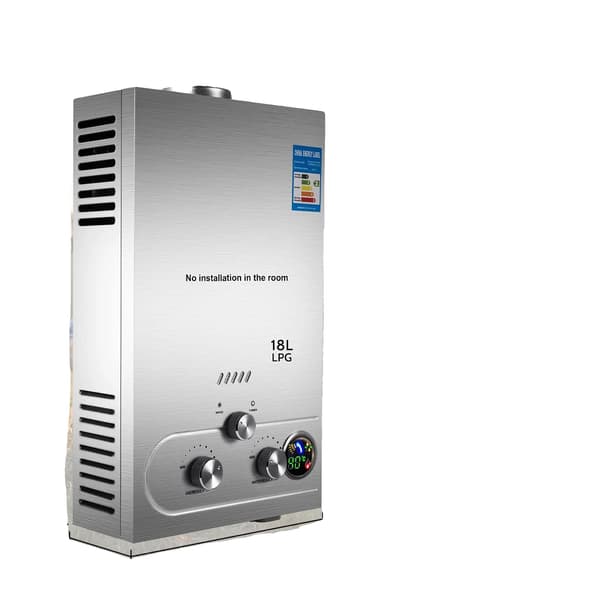 Varmvattenberedare, LPG-gas typ, effektiv design,18L