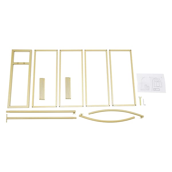Blomsterställning, Bågram, Modern Design,Guld, M