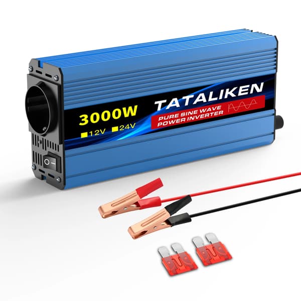 Inverter, 4 EU stik, Auto termostat blæser,3000WEU