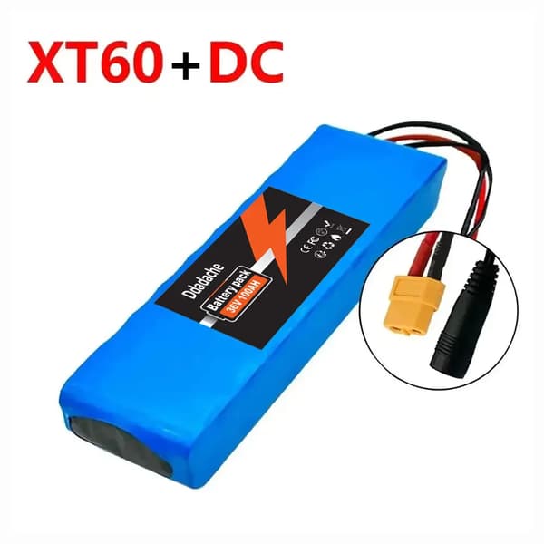 Litiumjonbatteri, 100000mAh kapacitet, 10S2P konfiguration, XT60-DC