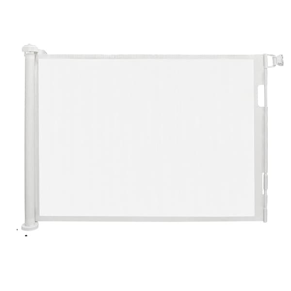 Säkerhetsbarriär, Fällbar Design, Enhandsgrepp,180 Vit cm