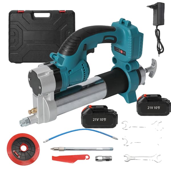 Elektrisk Fettpistol, Högtryck, Ergonomisk Design,2 Batteri
